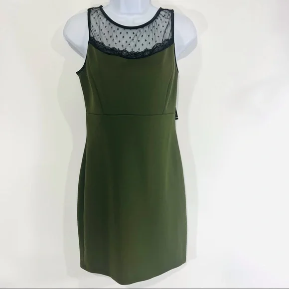 jump apparel green dress Jump Apparel , Lime green, polyester satin. , Empire